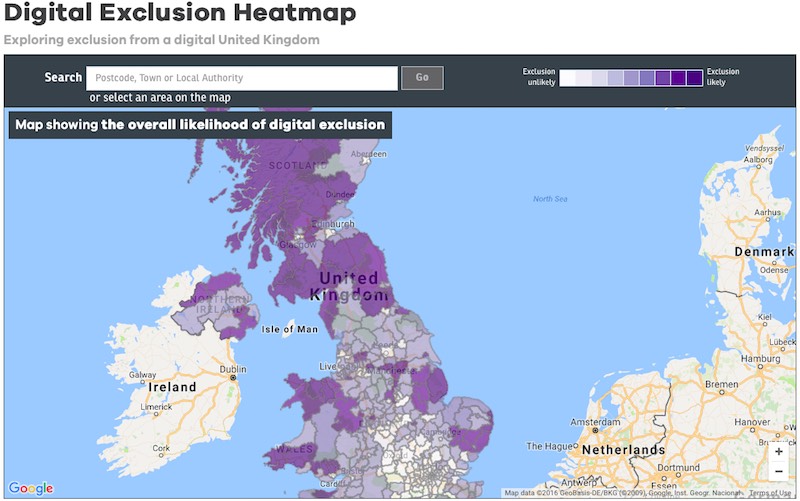 An image of the digital exclusion heatmap